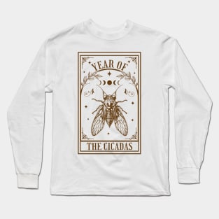 Year of the Cicadas 2024 - Tarot Card - Brood XIX Brood XIII Long Sleeve T-Shirt